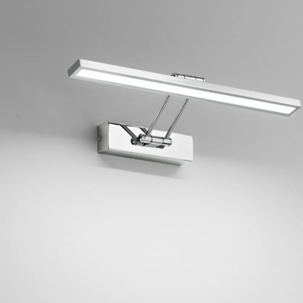 Applique Da Bagno-IsyLuce Applique specchio da bagno cromo orientabile led 8w 3000k
