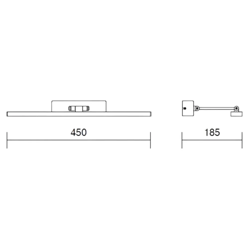 Applique Da Bagno-IsyLuce Applique specchio da bagno cromo orientabile led 8w 3000k
