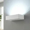 Applique Da Parete-Fabas Luce Applique squadrata bianca moderna led 27w 3000k dimmerabile fabas emma
