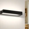 Applique Da Parete-IsyLuce Applique squadrato moderno nero led 12w 3000k 4000k