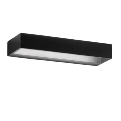 Applique Da Parete-IsyLuce Applique squadrato moderno nero led 12w 3000k 4000k
