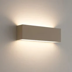 Applique Da Parete-Top Light Appliques rettangolare da parete sabbia toplight moderna