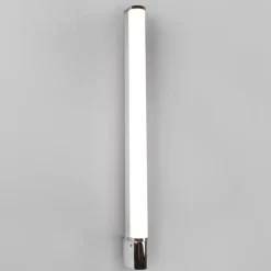 Applique Da Bagno-Selezionato da Mazzolaluce Applique tubo led 16w 3000k cromo per bagno con presa elettrica