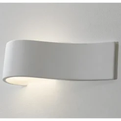 Applique Da Parete-Selezionato da Mazzolaluce Applique vela bianca in ceramica gesso led 6w 3000k