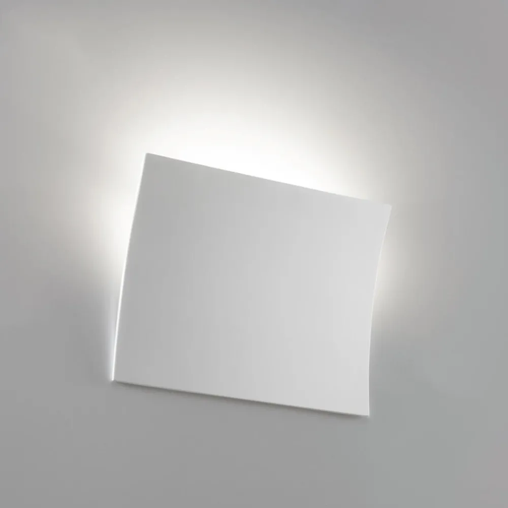 Applique Da Parete-Selezionato da Mazzolaluce Applique vela bianca led 12w 3000k gesso ceramica