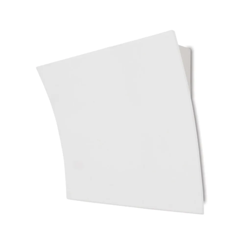 Applique Da Parete-Selezionato da Mazzolaluce Applique vela bianca led 12w 3000k gesso ceramica