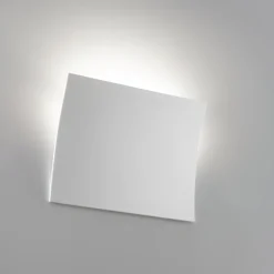 Applique Da Parete-Selezionato da Mazzolaluce Applique vela di gesso ceramica bianca led 12w 4000k