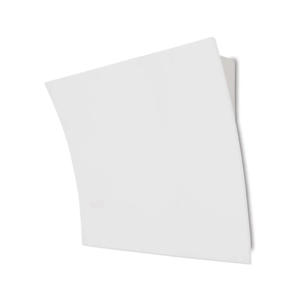 Applique Da Parete-Selezionato da Mazzolaluce Applique vela di gesso ceramica bianca led 12w 4000k