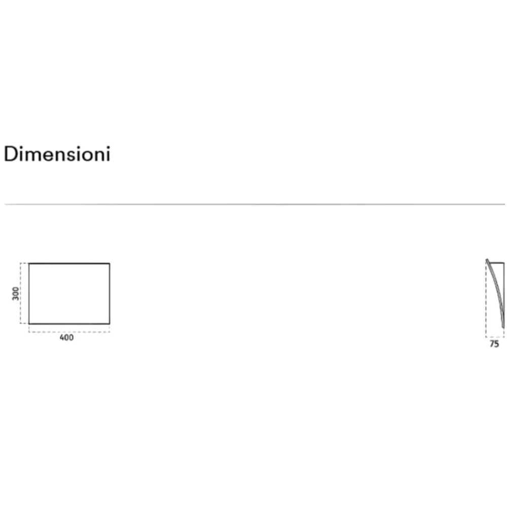 Applique Da Parete-Selezionato da Mazzolaluce Applique vela di gesso ceramica bianca led 12w 4000k