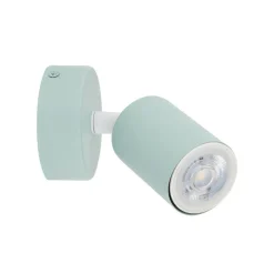 Applique Da Parete-Selezionato da Mazzolaluce Applique verde menta da parete soffitto cilindro orientabile