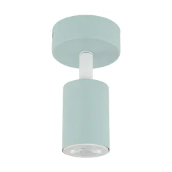 Applique Da Parete-Selezionato da Mazzolaluce Applique verde menta da parete soffitto cilindro orientabile