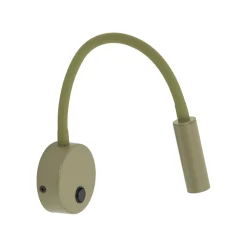 Applique Camera Da Letto-Selezionato da Mazzolaluce Applique verde oliva braccio orientabile con interruttore per comodini camera da letto