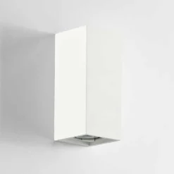 Applique Da Parete-IsyLuce Applique verticale di gesso bianco squadrato