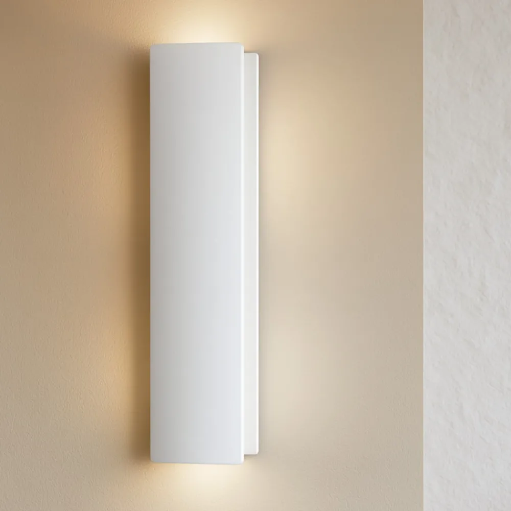 Applique Da Parete-Eglo Applique verticale led 12w 3000k bianca moderna zubialde