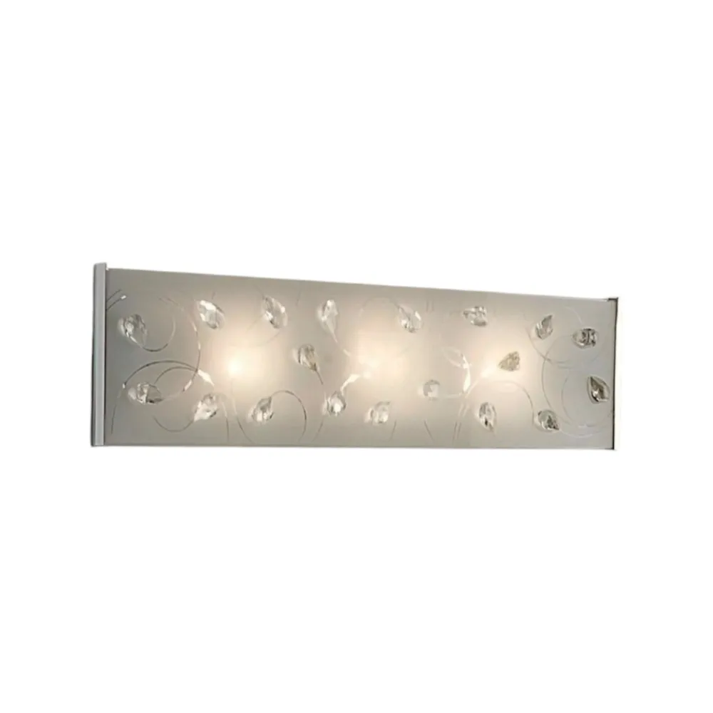 Applique Da Parete-Selezionato da Mazzolaluce Applique vetro rettangolare applicazioni mandorle cristallo