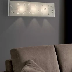 Applique Da Parete-Selezionato da Mazzolaluce Applique vetro rettangolare applicazioni mandorle cristallo