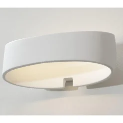 Applique Da Parete-Selezionato da Mazzolaluce Applique 12w 4000k bianca in gesso ceramica