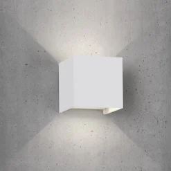Applique Da Esterno-Selezionato da Mazzolaluce Applique 20w 4000k cubo xl da esterno bianco led moderna