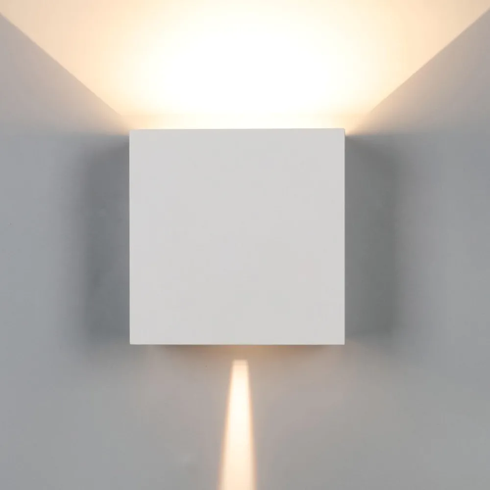 Applique Da Esterno-Selezionato da Mazzolaluce Applique 20w 4000k cubo xl da esterno bianco led moderna