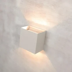 Applique Da Esterno-Selezionato da Mazzolaluce Applique 20w 4000k cubo xl da esterno bianco led moderna