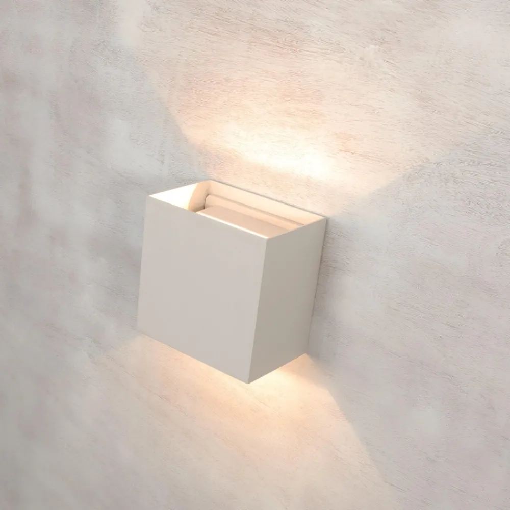 Applique Da Esterno-Selezionato da Mazzolaluce Applique 20w 4000k cubo xl da esterno bianco led moderna
