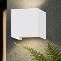 Applique Da Esterno-Selezionato da Mazzolaluce Applique 20w 4000k cubo xl da esterno bianco led moderna