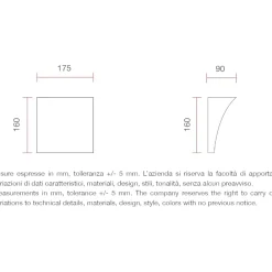 Applique Da Parete-Selezionato da Mazzolaluce Applique 9w 3000k design bianco gesso ceramica