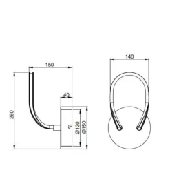 Applique Da Parete-Selezionato da Mazzolaluce Applique 11w led 4000k design moderna bianca dimmerabile