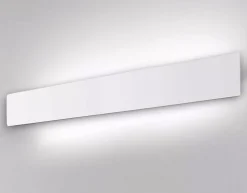 Applique Da Parete-Ideal Lux Applique zig zag ap1 bianco d75 led 30w 3000k rettangolare moderna