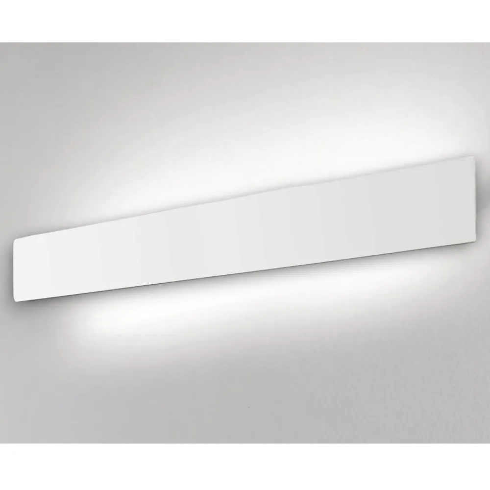 Applique Da Parete-Ideal Lux Applique zig zag ap1 d75 bianco led 4000k 30w moderna
