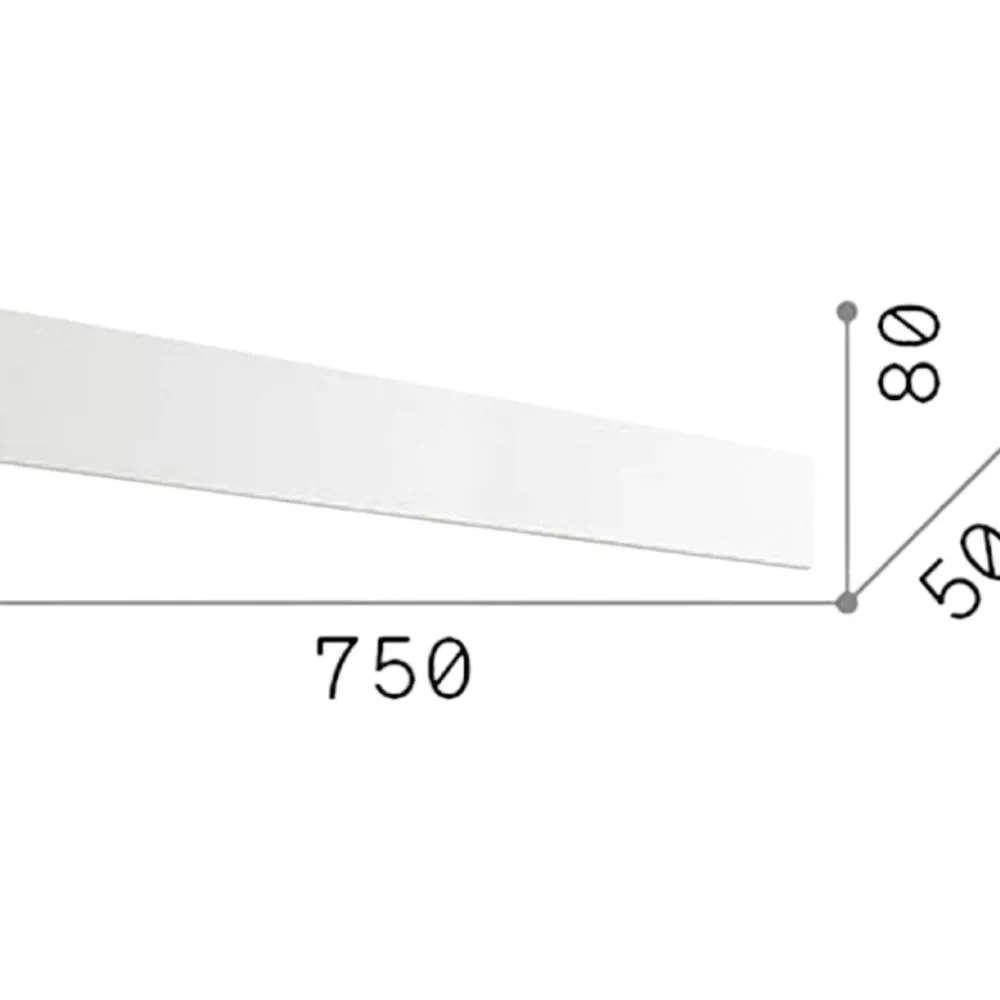 Applique Da Parete-Ideal Lux Applique zig zag ap1 d75 bianco led 4000k 30w moderna