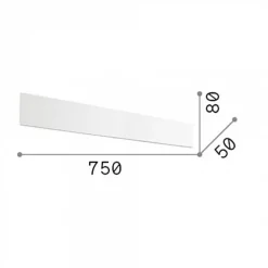 Applique Da Parete-Ideal Lux Applique zig zag ap1 d75 nero led 30w 3000k moderna