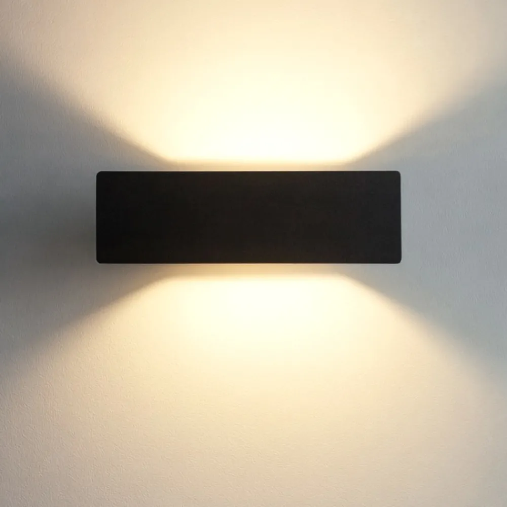Applique Da Parete-Ideal Lux Applique zig zag nero ap1 d29 led 12,5w 3000k per interni moderni
