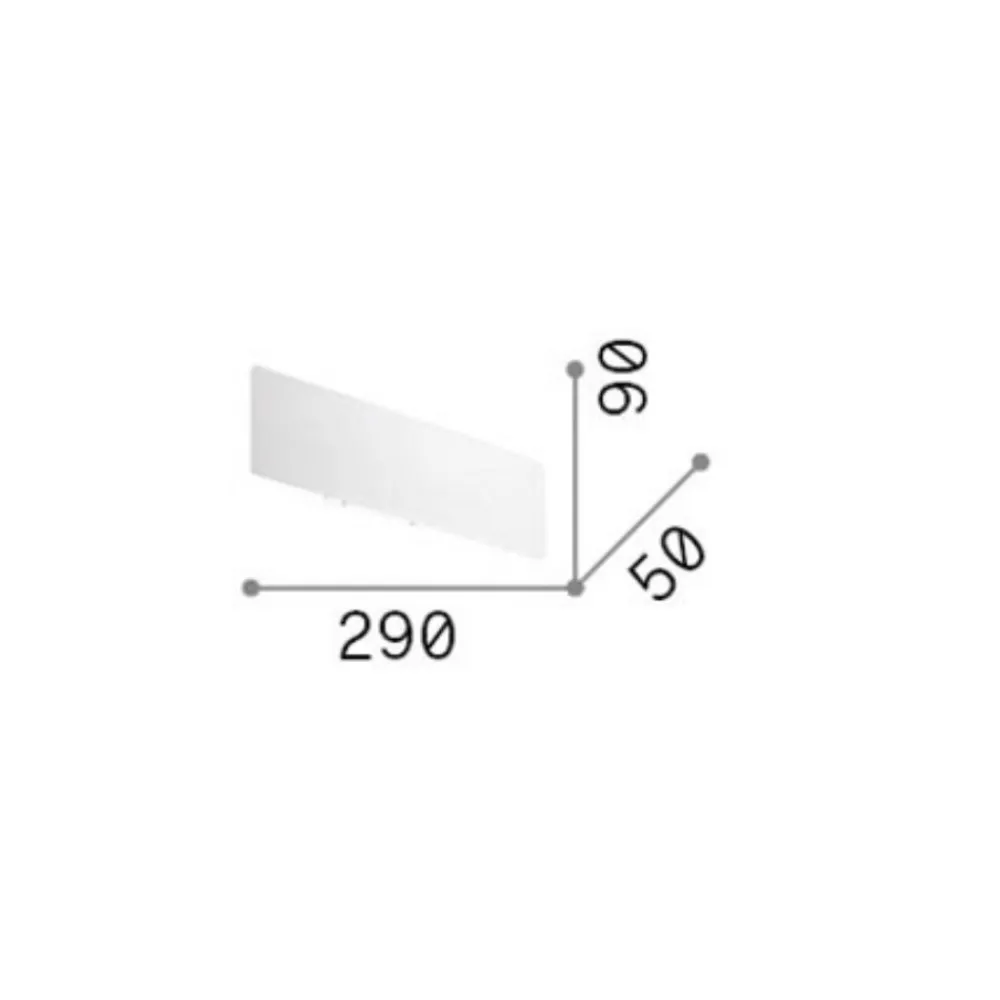 Applique Da Parete-Ideal Lux Applique zig zag nero ap1 d29 led 12,5w 3000k per interni moderni