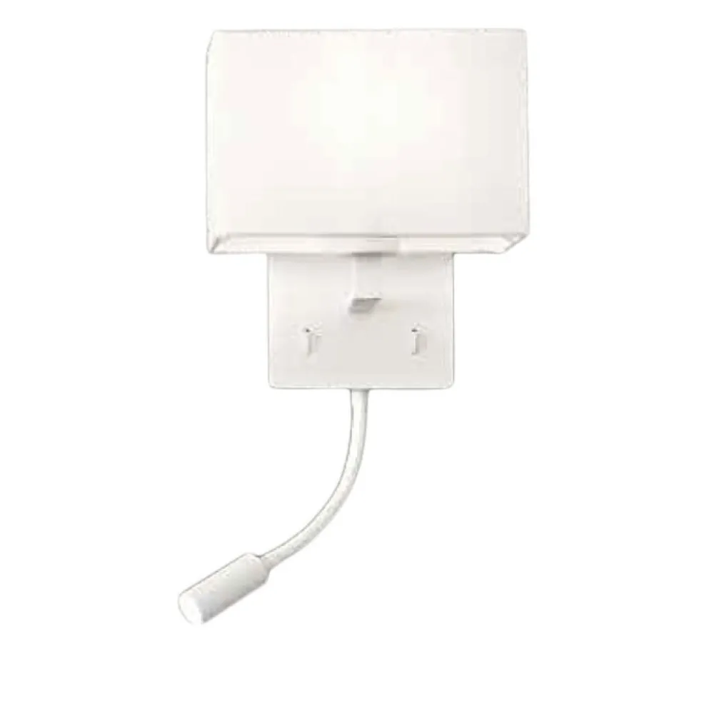 Applique Camera Da Letto-Ondaluce Ap shadow applique per comodino camera da letto doppia luce bianca