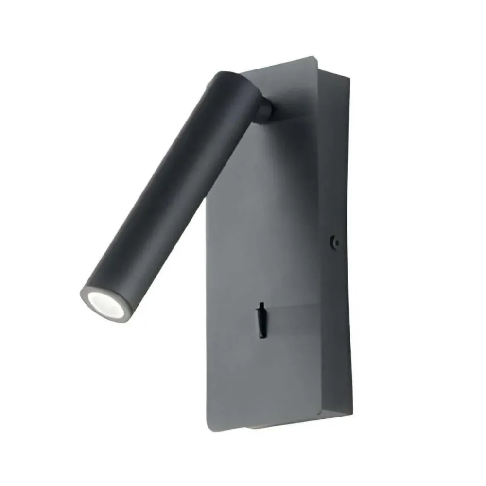 Applique Camera Da Letto-Ondaluce Ap telescope applique per camera da letto porta usb led orientabile nera