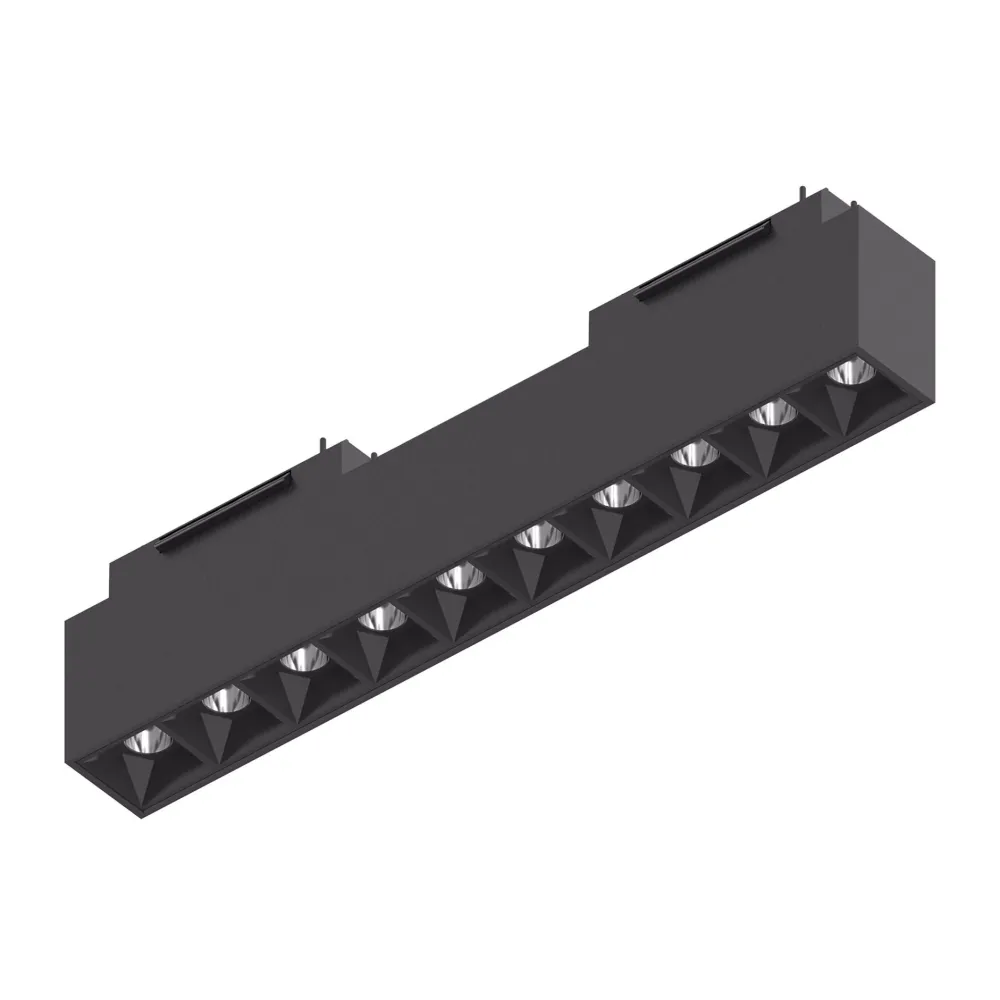 Illuminazione A Binario-Ideal Lux Arca modulo faretti 48v 15w 4000k nero per binario monofase ottica 40