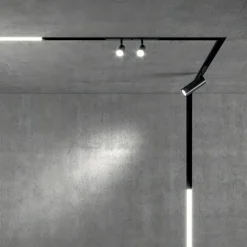 Illuminazione A Binario-Ideal Lux Arca wide faretto led 7w 3000k ottica 110 nero per binario ego monofase 48v