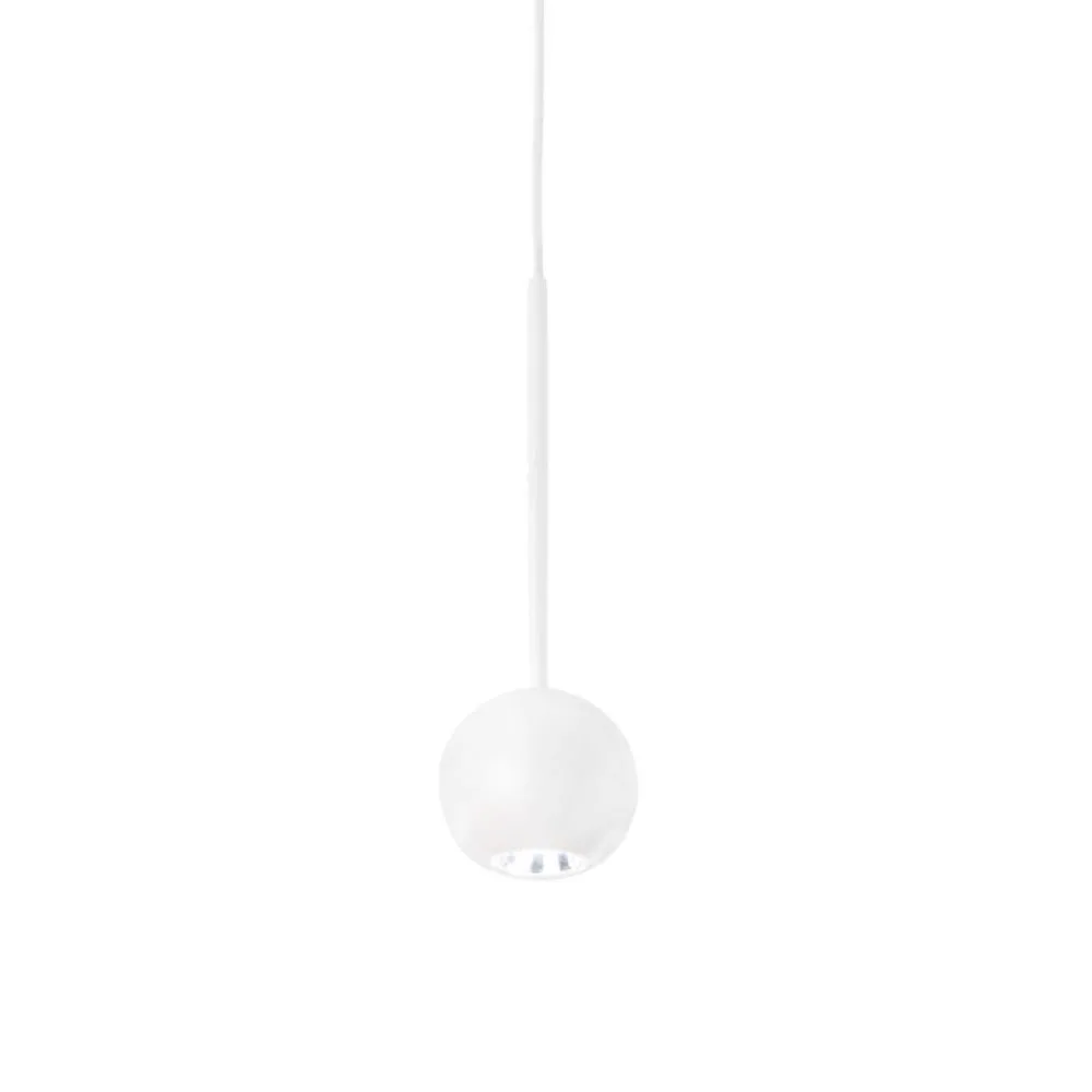 Lampade A Sospensione-Ideal Lux Archimede sp sfera lampada a sospensione led 4w 3000k bianca