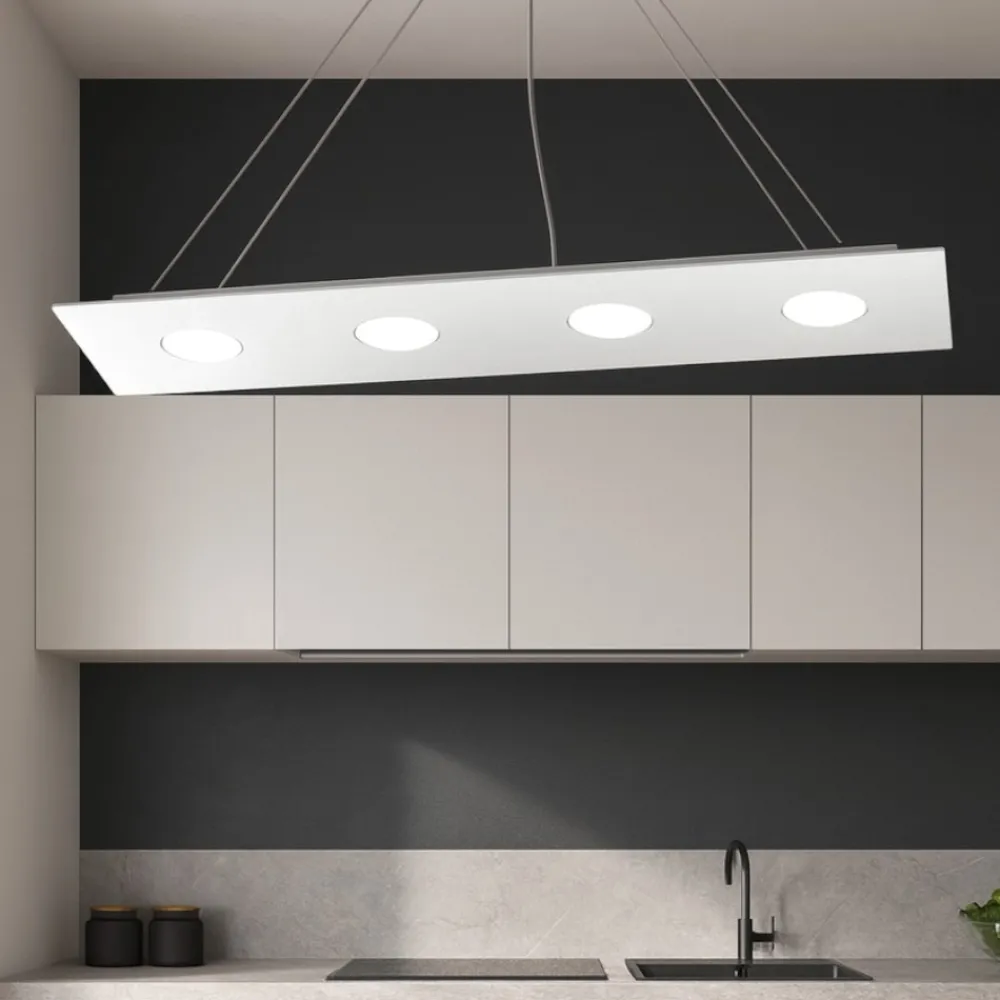Lampadari Cucina-Top Light Area lampadario bianco per cucina moderna