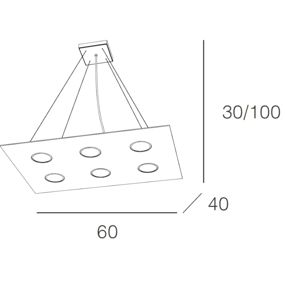 Lampadari Moderni-Top Light Area toplight lampadario moderno per soggiorno sabbia