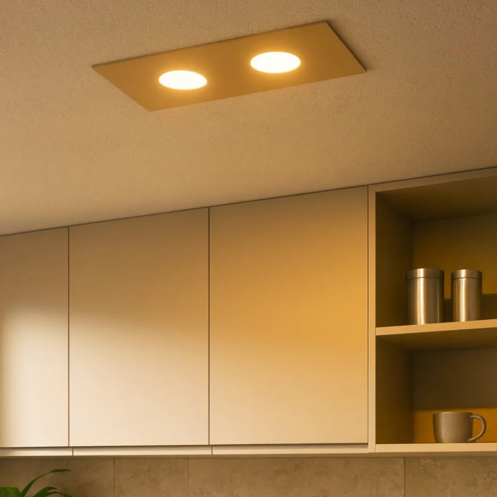 Plafoniere Moderne-Top Light Area toplight plafoniera rettangolare moderna sabbia