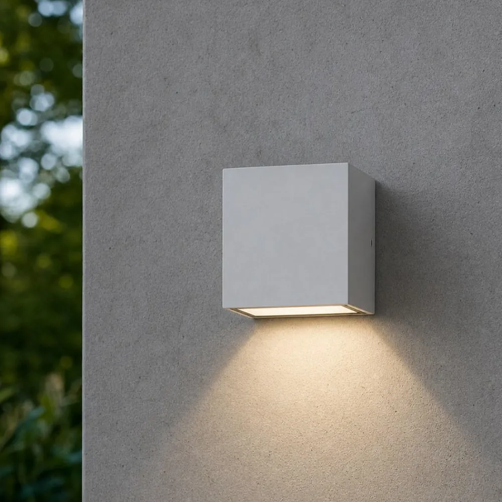 Applique Da Esterno-Ideal Lux Argo ap1 3000k applique da esterno bianca led 6w ip65