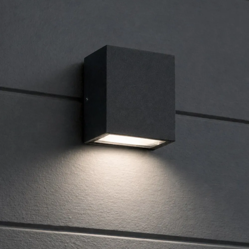 Applique Da Esterno-Ideal Lux Argo ap1 4000k applique da esterno up&down led 6w antracite ip65