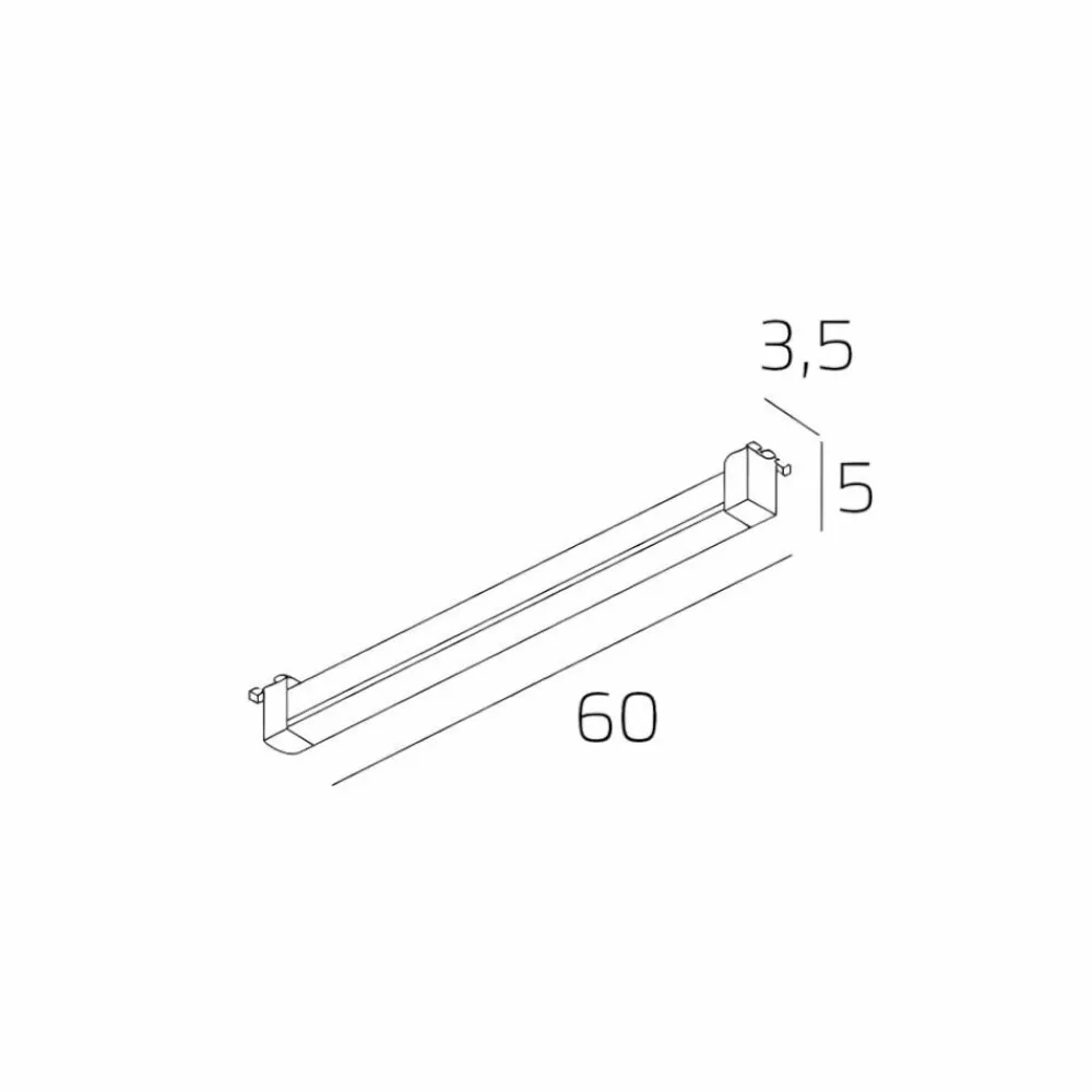 Accessori-Selezionato da Mazzolaluce Argo modulo led 60cm nero 3000k per binario monofase