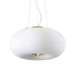 Lampadario Camera Da Letto-Ideal Lux Arizona sp3 lampadario stanza da letto sfera vetro decorato