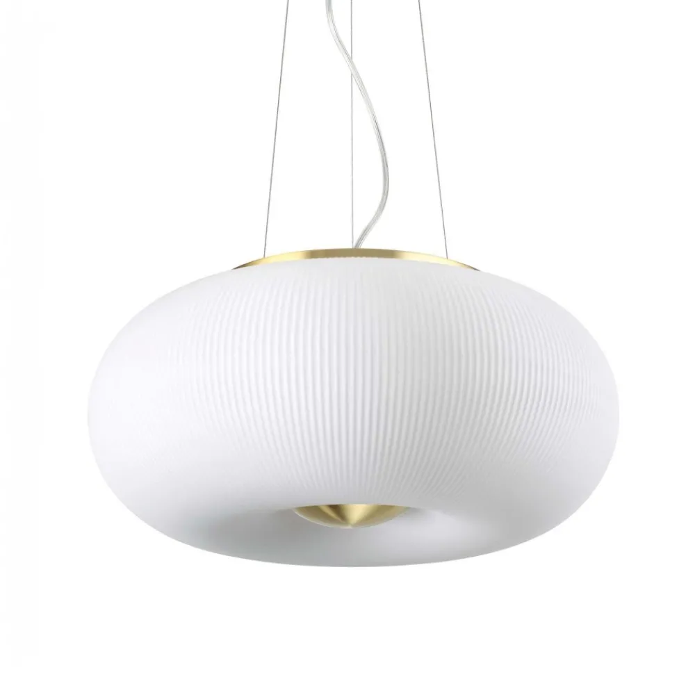 Lampadario Camera Da Letto-Ideal Lux Arizona sp3 lampadario stanza da letto sfera vetro decorato