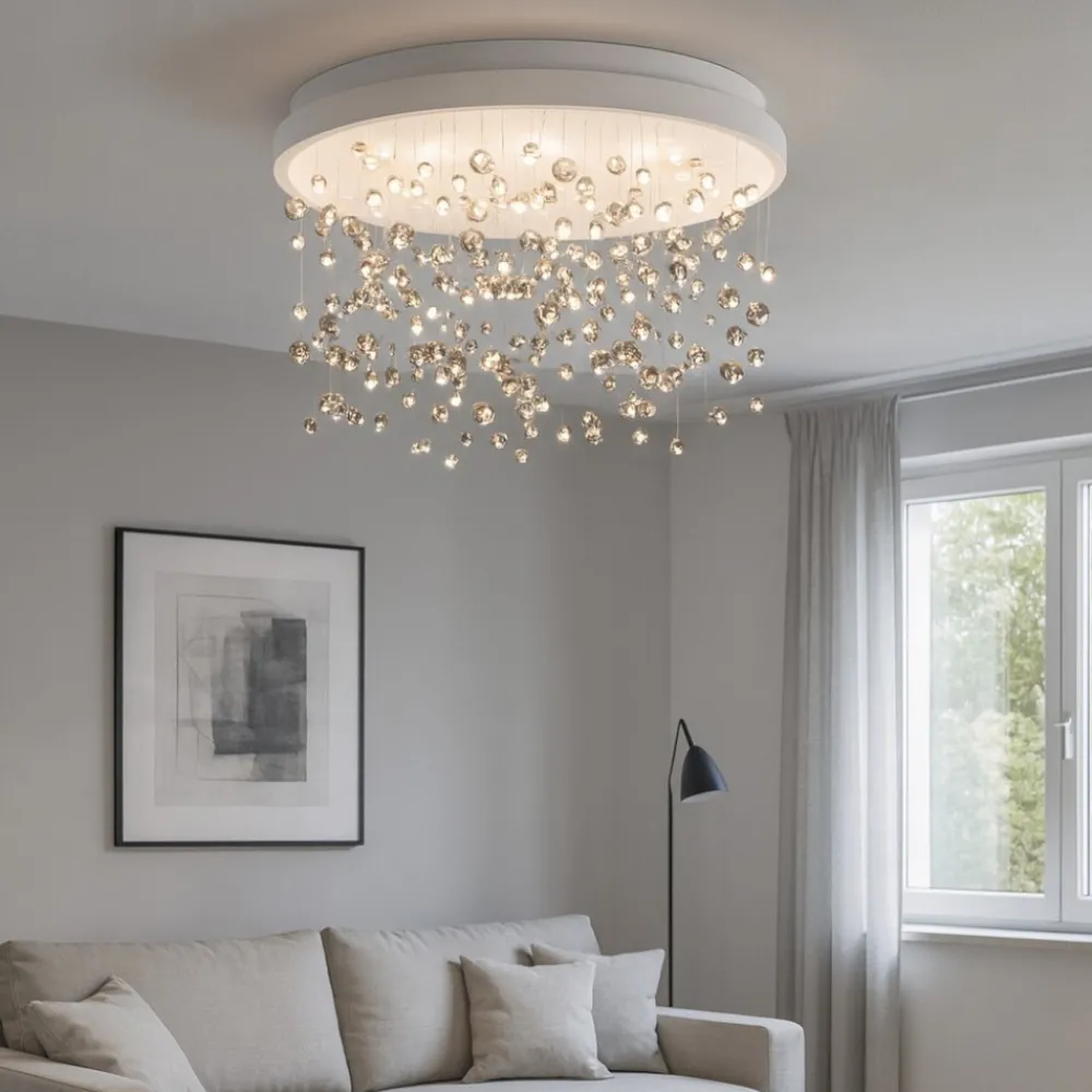 Plafoniere Moderne-Ideal Lux Armony pl d60 plafoniera led 61w 3000k moderna
