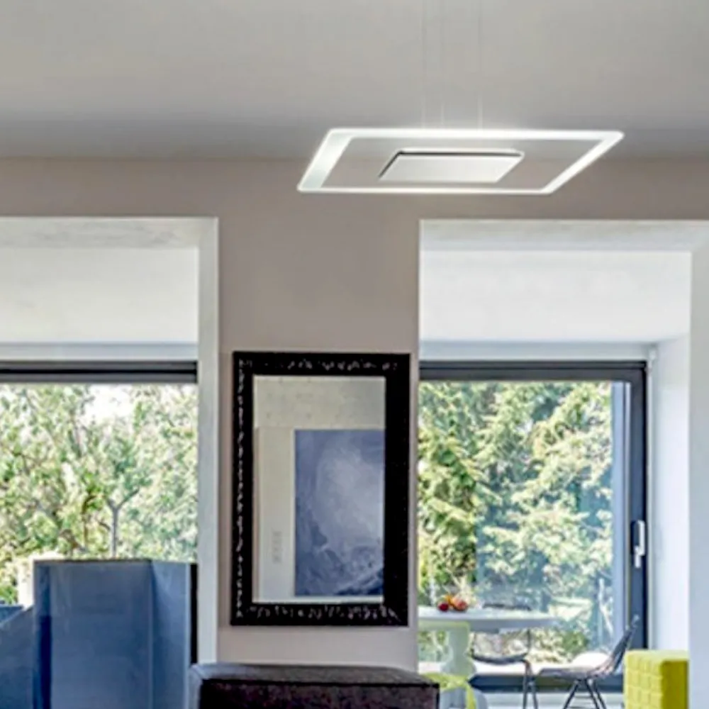 Lampadari Moderni-Linea Light Aruba lampadario led 19w 3000k cromo