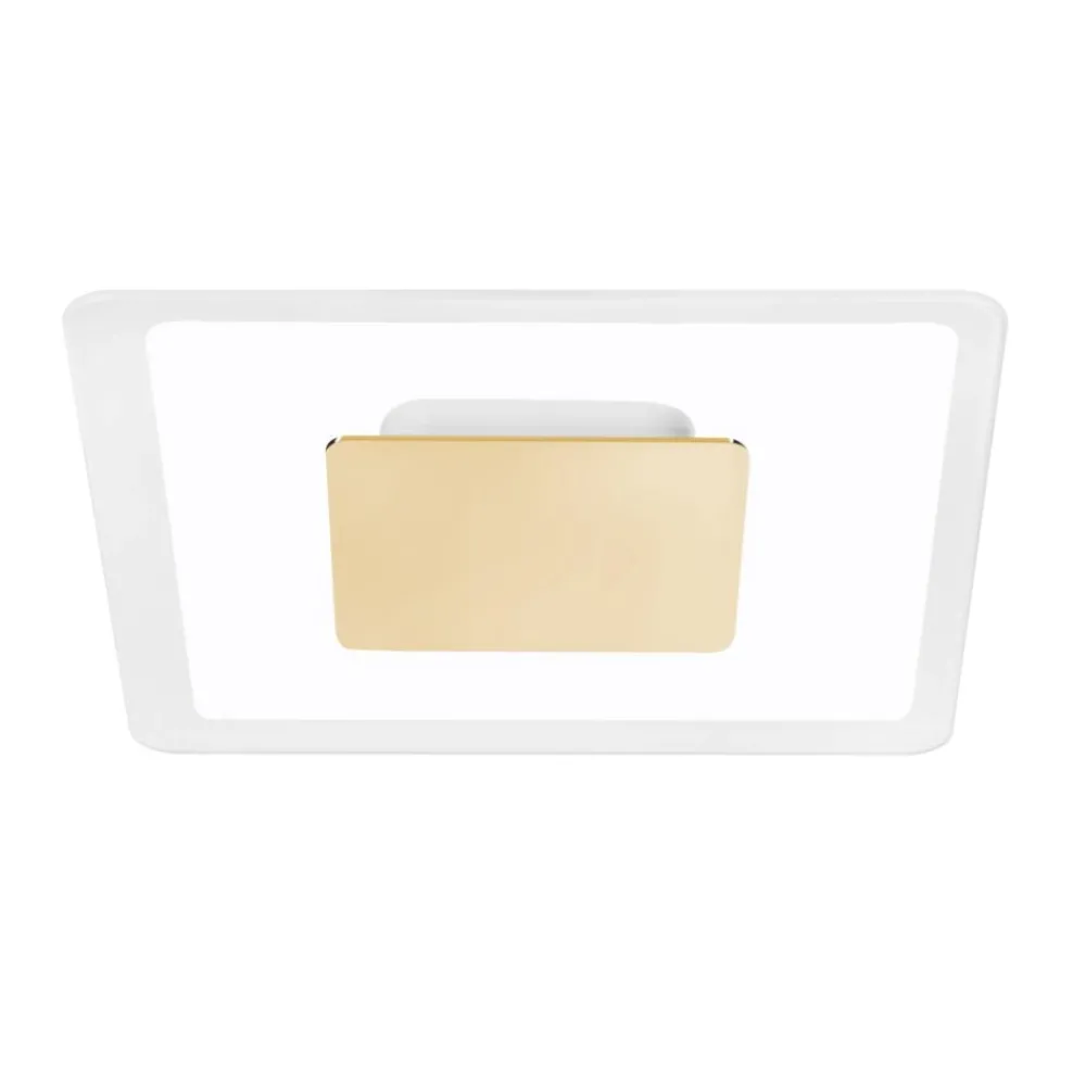 Plafoniere Moderne-Linea Light Aruba s plafoniera per camera da letto led 3000k oro